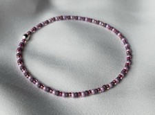 Pink Minimalist Petite Beaded Glass Seed Bead Friendship Stretchy Boho Bracelet