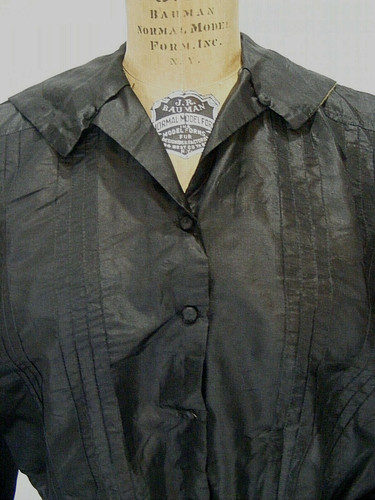 Edwardian silk blouse cropped - blouse,