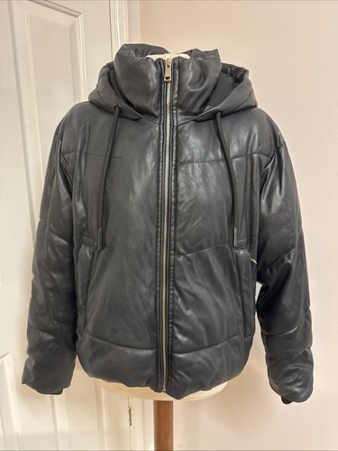 Zara faux leather hooded - zara,