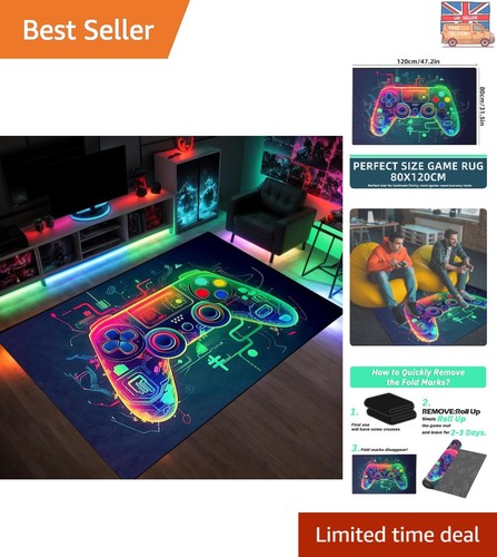 Soft 80x120cm gaming rug - soft,