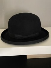 Black Fur Felt Bowler Hat Showing Dressage Brand New Superior Quality Size 7/57