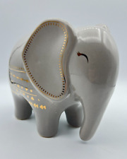 Christian Dior Grey Elephant Piggy Bank with Gold Detail - RARE Collectible