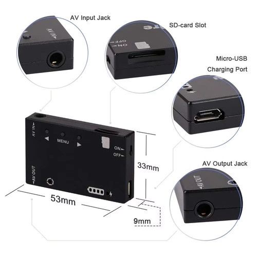 Mini fpv dvr module ntsc - fpv, ntsc/pal
