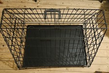 Ellie-Bo Black Slanted Medium Dog Cage/Crate with Metal Tray ideal For The Boot