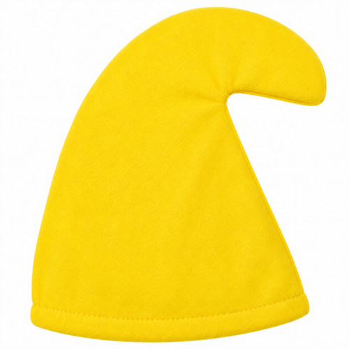 Yellow gnome hat - garden, seven