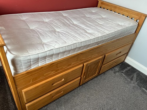 Wooden storage bed captains 4 - storage,
