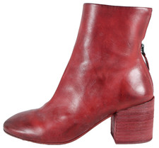 MARSELL Red Distressed Leather