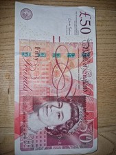 Chris Salmon Bank of England £50 Pounds Note AC50 112426  No Rips Or Tears 2010