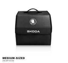 SKODA Boot Organiser Storage Bag Black foldable 