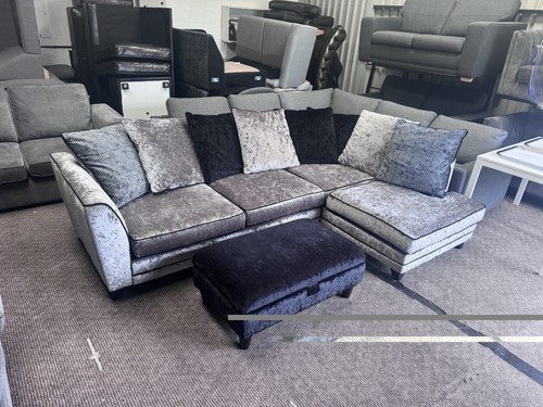 Dfs xara crushed velvet - xara, corner