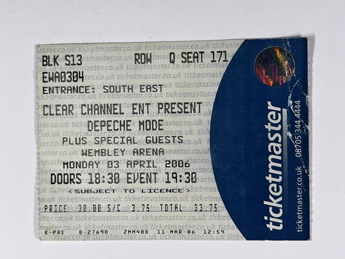 Depeche mode ticket touring - mode,