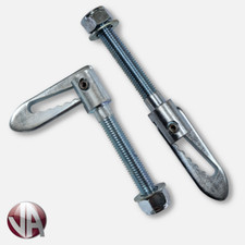 2 x Anti-loose Fastener Drop lock ZP M12x75mm Horseboxes Trailer Trucks Tailgate