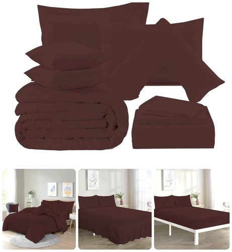 Plain brown premium bedding - brown,