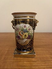 Antique Sèvres C.1765?  French Porcelain Hand painted Mini Vase *Minor Damage*