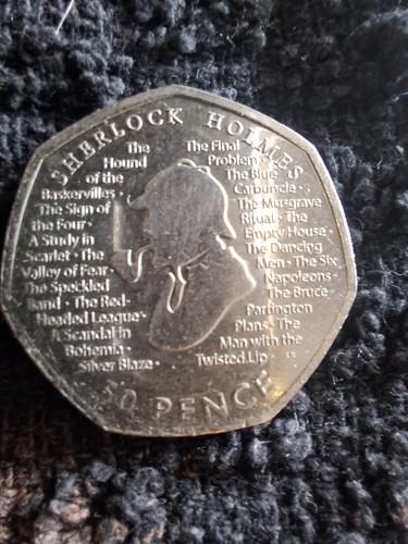 Sherlock holmes 50p fifty - sherlock,