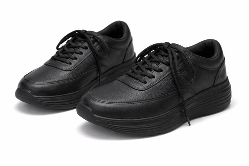 Men black textured - men's,