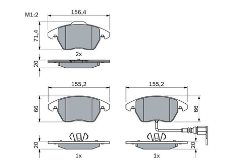 Fits bosch 986 424 797 - 0,