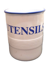 Mason Cash Enamour  Blue & White stoneware Utensil holder