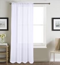 Voile Curtain Panel Slot Top