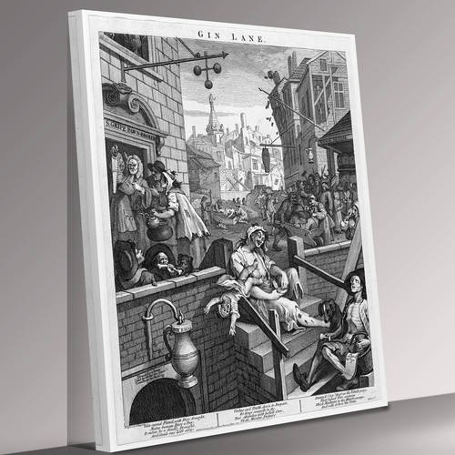 Gin lane william hogarth - gin,