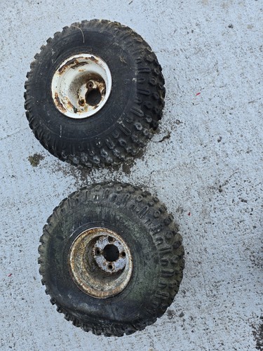 Pair 22x11 knobby atv - of,