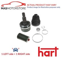 DRIVESHAFT CV JOINT KIT PAIR FRONT RIGHT LEFT WHEEL SIDE HART 432 760 2PCS H NEW