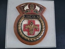 HMS Lincoln Metal Plaque