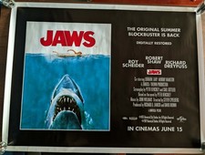 Jaws (1975) UK Quad Poster