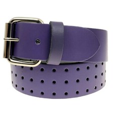 MENS LADIES PIN HOLES PURPLE