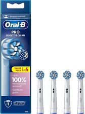 Oral-B Braun Pro Sensitive Clean Replacement Electric Toothbrush Heads  Pack of4