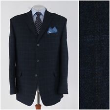 Mens Dark Blue Tweed Jacket