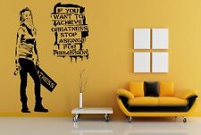 Banksy Graffitti 2016 - If you want to achieve greatness... Wall Stickers Decal