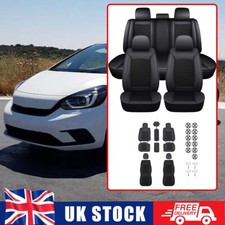 For Honda Jazz 5 Seats Car Seat Cover PU Leather Full Set Car Seat Protectors F