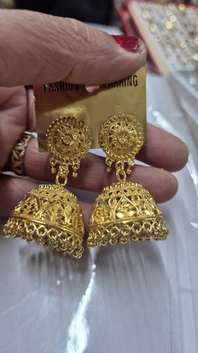 22k gold plated jhumkas