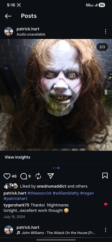 Regan bloody possessed life - regan,