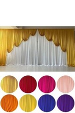Swagged Backdrop Curtain Panel