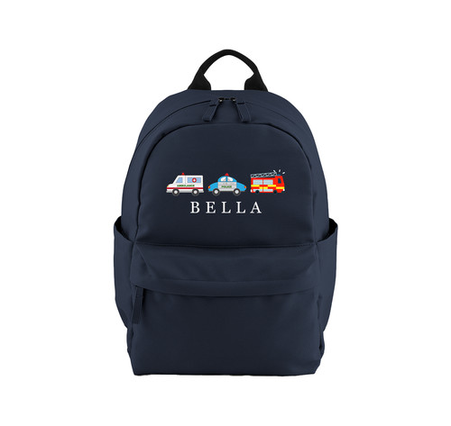 Personalised cars rucksack - personalised,