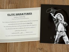 Robert Plant Autograph 8x10