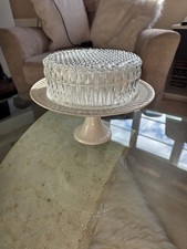 Vintage Glass Cake Stand With