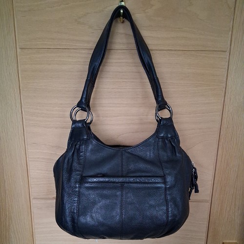 Clarks black leather - black,