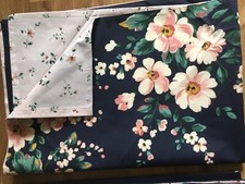 1 Pillowcase Cath Kidston Spitalfields Navy & Ditsy Floral Pink Percale New