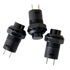 Push Button ON OFF Switch X3 12mm Round Latching SPST For Car Dash Boat 12v-250v