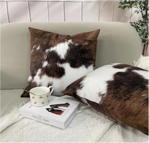 Cowhide cushion cover - cushion, hair
