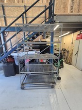 Stainless steel multi mobile shelf