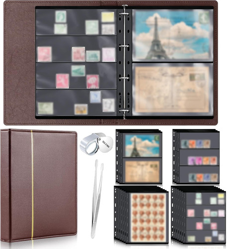 Stamp collecting album binder - stamp,