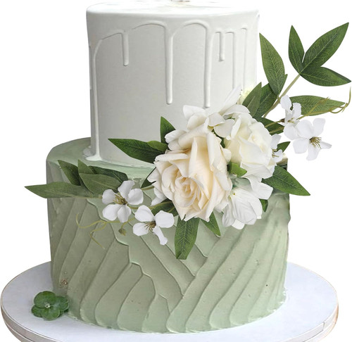 Artificial flower cake - cake, topper