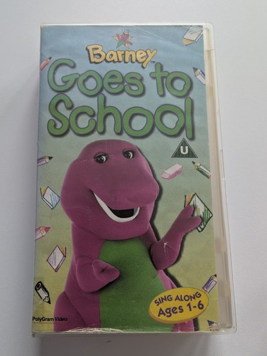 Barney goes school vhs - school,