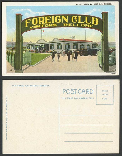 Mexico old postcard tijuana - postcard,