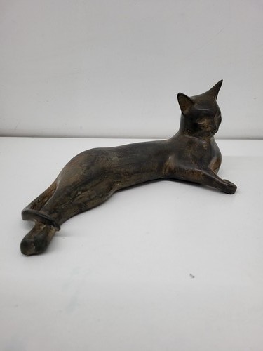 Statue cat wildlife art deco - statue,