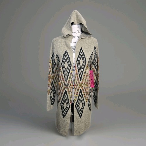Woven heart sweater cardigan - heart,